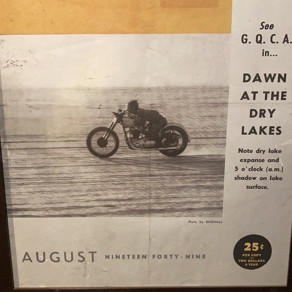 MOTORCYCLIST MAGAZINE | Professionally Framed Photo for Mancave Rare 1970s - Picture 4 of 9